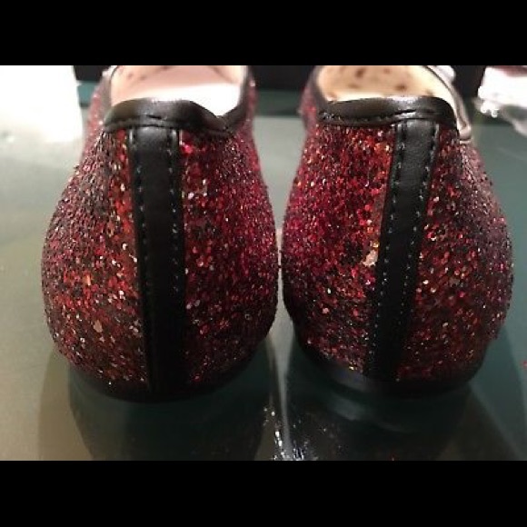 New! Coach Red Glitter Wizzard of Oz Flats! - Picture 5 of 7